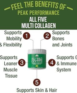Peak Performance All 5 Multi-Collagen Protein Powder Peptides Multi-Collagen Contains All Types I- II 2