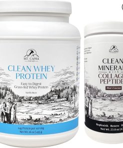Goat Whey Vanilla Protein + Hot Cocoa Clean Minerals with Collagen