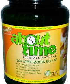 About Time Whey Protein Isolate Birthday Cake 2lb – 25g Protein- Non-GMO 2