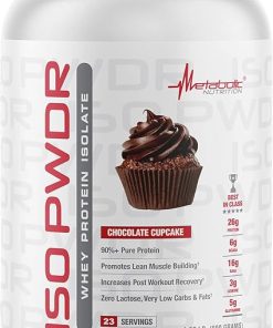 Metabolic Nutrition Whey Protein Isolate ISO PWDR Chocolate Cupcake- 1.54lb