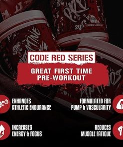 5% Nutrition Code Red Series Pre Workout Powder for Men & Women | Energy- Power 2