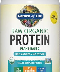 Garden of Life Organic Vegan Protein Powder 22g & Fiber Supplement 30 Servings Bundle 2