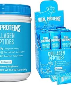 Vital Proteins Collagen Peptides Powder Unflavored 19.3 OZ + 20 Count Stick Pack