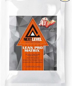 Lean Pro Matrix Protein Travel Packs by Next Level Nutrition | Strawberries and Cream | 7 Day Supply Single Servings