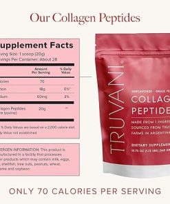 Truvani Hydrolyzed Collagen Peptides | Unflavored | 28 Servings | 20g Grass-Fed Collagen Protein Powder | Promotes Hair- Skin 2