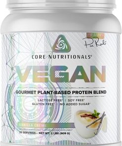 Core Nutritionals Platinum Vegan Gourmet Plant-Based Protein Blend with 21 Grams of Pea Protein- Lactose