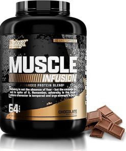 Nutrex Research Whey Protein Powder- Chocolate Muscle Infusion Whey Isolate Plus Niox Bundle 2