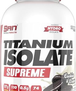 Titanium Isolate Supreme Whey Protein Powder – Cookies and Cream Flavor- 5.07 lbs