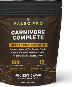 PaleoPro Carnivore Complete (Ancient Cacao) Pastured & Cage-Free Protein- Grass-Fed Beef Tallow