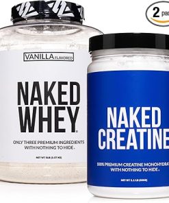 Naked Gluten Free Bundle: Naked Creatine and 5LB Vanilla Naked Whey