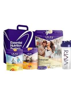 VIVRI 10 Day Challenge Kit | Shake Me! Vanilla Protein Powder & Meal Replacement Shake | Power Me! Orange Mango | Cleanse Me! Pineapple Orange Detox Cleanse | 21g Protein | 23 Vitamins & Minerals