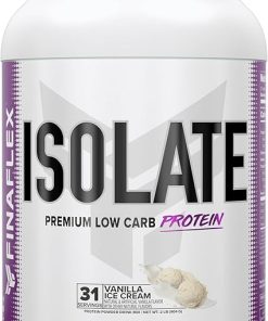 FINAFLEX Isolate- Vanilla Ice Cream – 2 lb – 25 Grams of Iso Protein Per Serving – Milkshake-Like Taste – Zero Sugar