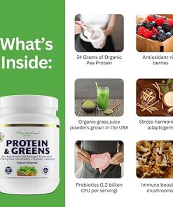 Paradise Herbs ORAC Energy Protein & Greens Powder- Antioxidant Power of 24 Servings of Fruits & Vegetables in 1 Scoop + 20g Protein 2