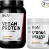 BARE PERFORMANCE NUTRITION BPN Vegan Oatmeal Cookie Protein + Strong Greens Pineapple Coconut Bundle
