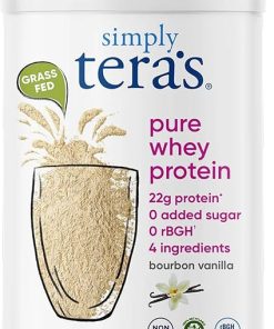 Simply tera’s Pure Whey Protein Powder – Vanilla Whey Protein Powder- Clean & Grass Fed Protein