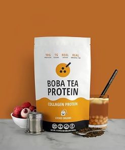 Boba Tea Protein Lychee Oolong Flavored Collagen | 30 Servings | Grass-Fed Hydrolyzed Bovine Collagen Powder for Men and Women | Promotes Hair- Nail 2
