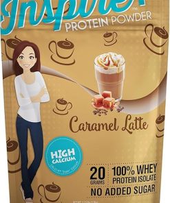 Inspire Caramel Latte Sugar-Free 20g Whey Protein Isolate Powder (20 Servings)