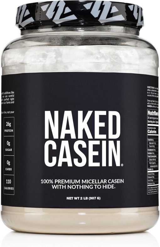 NAKED Casein - 2Lb Micellar Casein Protein - Bulk- GMO-Free