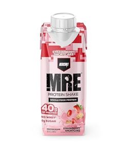 REDCON1 MRE Ready to Drink Protein Shakes- Strawberry Shortcake – Protein Drinks with Whole Food Sources – Sugar Free RTD Shake Formulated to Fuel Athletes at Any Time (12 Pack) 2