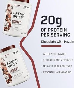 Fresh Whey Belgian Chocolate & Hazelnuts – 20g of Protein per Serving – Amino Acids- Brazilian Fruits and Nuts 2