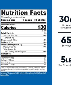 Nutricost Whey Protein Isolate (Unflavored) 5LBS 2