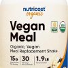 Nutricost Organic Vegan Meal Replacement Shake Powder (Vanilla) – Certified USDA Organic- Vegan