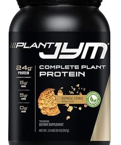 Plant JYM Oatmeal Cookie Gourmet Dairy Free Plant Protein for Recovery- 5g BCAA