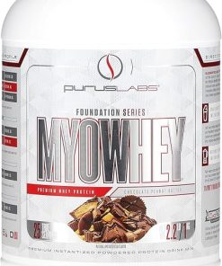 Purus Labs MyoWhey Premium Whey Protein | Instantized Whey Mixes Easily | Rich in BCAAs | 25g Protein | Keto Friendly | 25 Servings (Chocolate Peanut Butter)