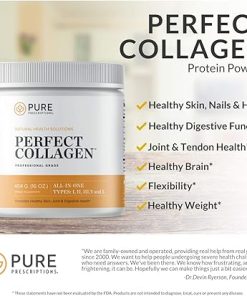 Pure Hydrolyzed Multi Collagen Peptides Protein Powder Supplement – Types I- II 2