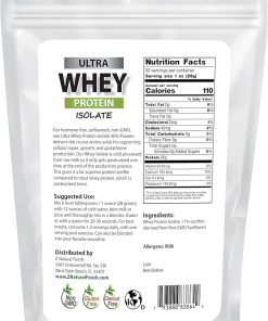 Z Natural Foods Ultra Whey Protein Isolate Powder – Pure- Unflavored 2