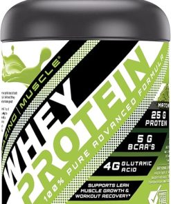 100% Whey Protein Powder *Advanced Formula with Whey Protein Isolate as a Primary Ingredient Along with Ultra Filtered Whey Protein Concentrate (Japanese Matcha- 5 Lb)