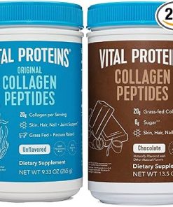 Vital Proteins Collagen Powder 9.33oz & Chocolate Collagen Powder 13.5 oz