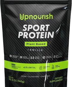 Vegan Sport Protein Powder Vanilla – 30g Plant Based Protein- VELOSITOL