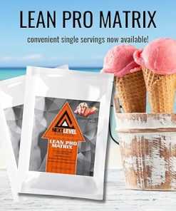 Lean Pro Matrix Protein Travel Packs by Next Level Nutrition | Strawberries and Cream | 7 Day Supply Single Servings 2