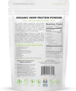 Earth Circle Organics Organic Hemp Protein Powder- Lab Tested 100% Gluten Free 2