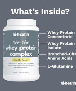 Udder Bliss Whey Protein Complex Powder- Blend of Bioavailable Whey Protein Concentrate and Isolate with Added Glutamine 2