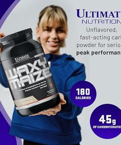 Ultimate Nutrition Carbohydrate Supplement- Wazy Maize – Unflavored Carb Protein Shake Powder & Muscle Builder for Post Workout – Zero Sugar 2