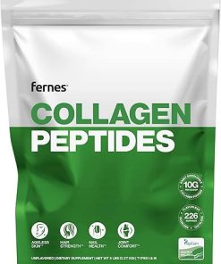 Collagen Powder for Women Men (5LB) Type I & III Flavorless & Odorless Easy-Mix Hydrolyzed Peptan Protein Peptides Joint- Hair