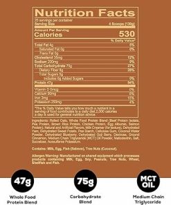 REDCON1 MRE Protein Powder- Peanut Butter Cookie – Meal Replacement Protein Blend Made with MCT Oil & Whole Foods – Protein with Natural Ingredients to Aid in Muscle Recovery (25 Servings) 2