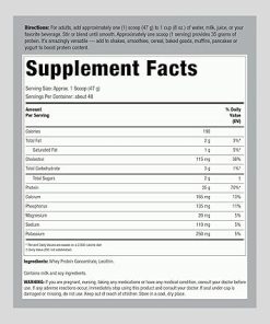 Fitness Labs Whey Protein Powder Unflavored | 5 lbs | 80 oz | Easy Mix Ultimate Supplement | Non-GMO- Gluten Free 2