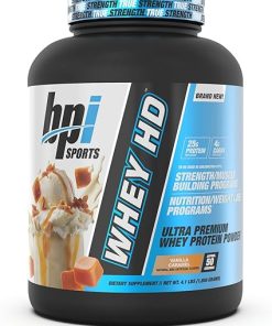 BPI Sports Whey HD Ultra Premium Protein Powder- Vanilla Caramel