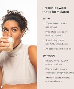 JSHealth Vegan Pea Protein Powder with Probiotics – Vanilla Bean Flavor – Gluten Free- Non GMO 2
