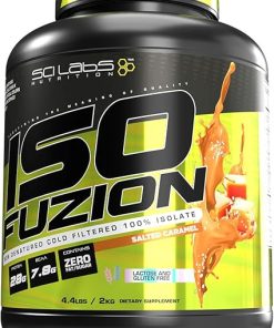 Iso Fuzion 100% Whey Isolate by Scilabs Nutrition | 28g Non Denatured Protein Powder- Salted Caramel Flavor