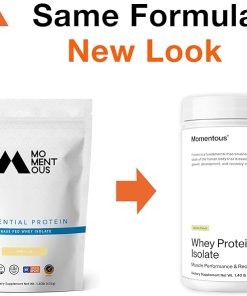 Momentous Essential Grass-Fed Whey Protein Powder – 20g Whey Isolate Protein – NSF Certified- Gluten-Free 2