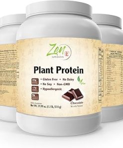 Zen Supplements – Plant Protein-Chocolate 510G 1.1LB -Powder – 23 Grams of Protein Per Serving -Vegan- Low Net Carbs 2