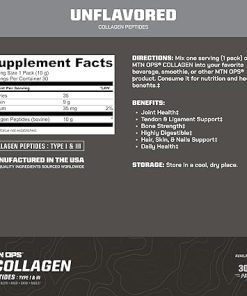 MTN OPS Collagen Protein Powder On-The-Go Packs- 30 Packs per Bag of Unflavored 2