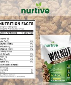 Walnut Protein Powder – Rich in Omega-3 & Plant-Based Protein – Antioxidant Boost – Ideal for Smoothies & Baking – Gluten Free- Vegan 2