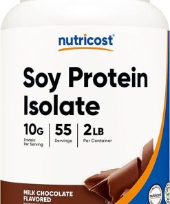 Nutricost Soy Protein Isolate Powder- 2 LB Milk Chocolate – 10 Grams of Protein Per Serving