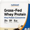 Nutricost Grass-Fed Whey Protein Concentrate (Vanilla) 5LBS – Undenatured- Non-GMO
