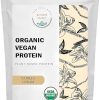 Organic Vegan Protein Powder – Plant Based Protein- Vanilla Flavor – Non Dairy